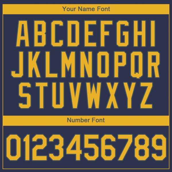 Kid's Custom Navy Gold Authentic Baseball Jersey