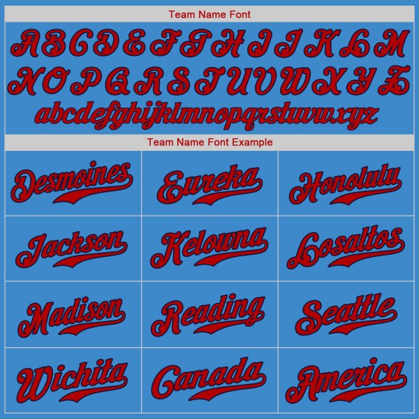 Women's Custom Powder Blue Red-Navy Authentic Baseball Jersey